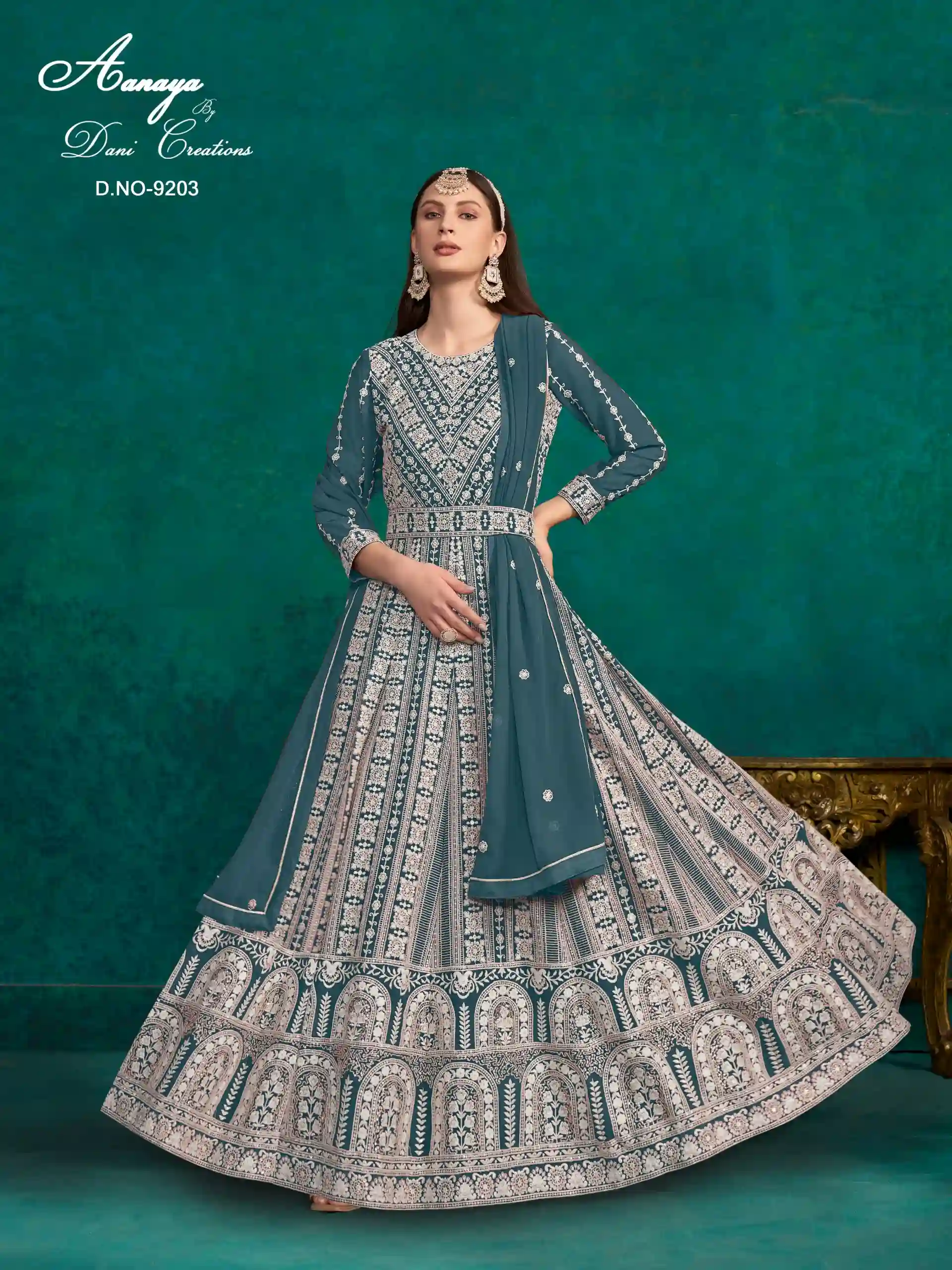 Aanaya 9200 Series Vol 192 Faux Georgette Wholesale Designer Salwar Suit Catalog — Wholesale Salwar Suits, MPA wholesale from Surat — view 6